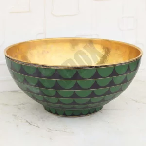 handcrafted vessel sink with resin finish