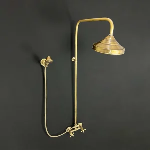 Brass Shower System with Bronze Finish